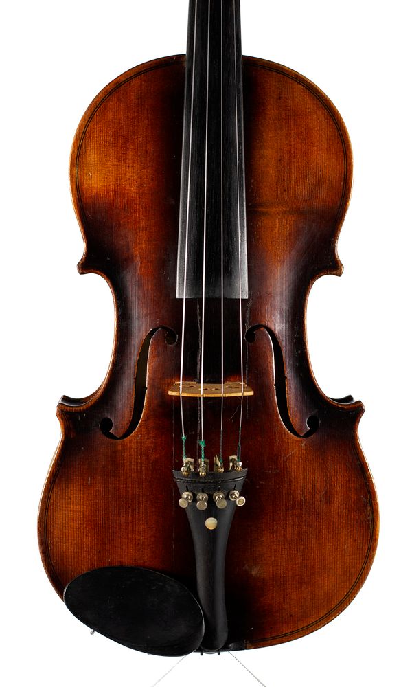 A violin, labelled Antonius Stradivarius
