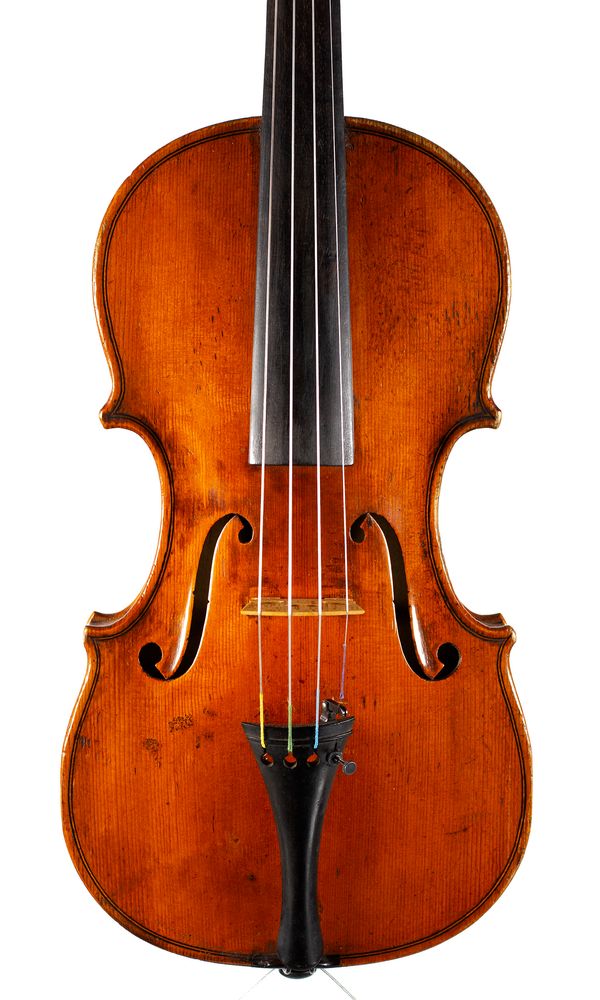A violin, branded BR, Italy