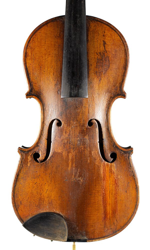 A violin, labelled Vuillaume a Paris