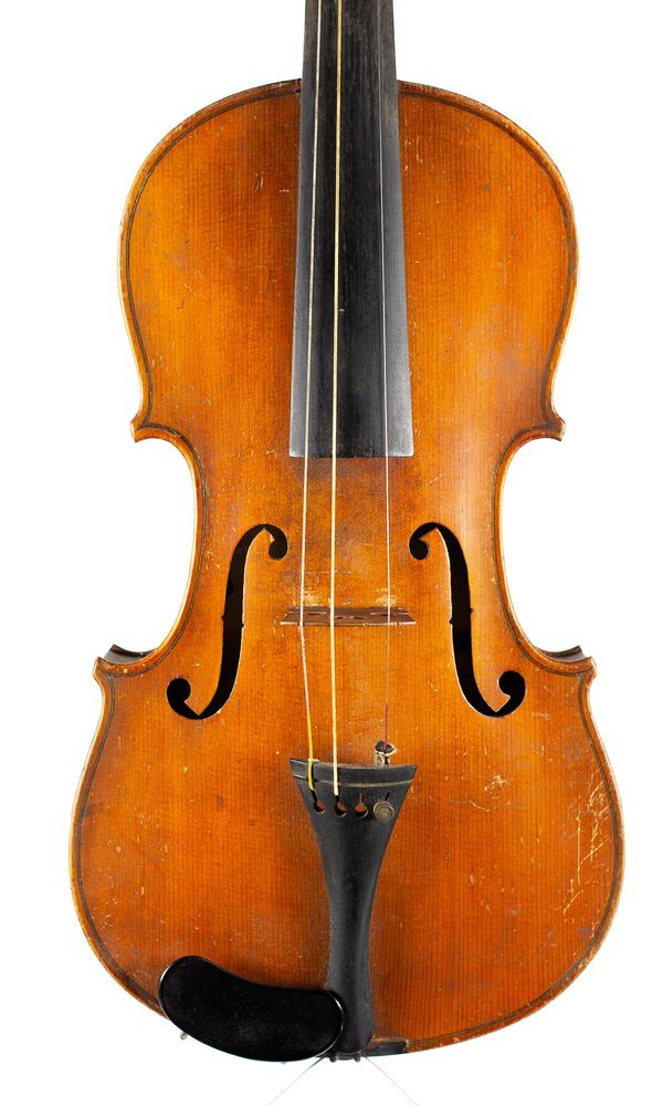 A violin, Stamped Patent No 2314 [on button]