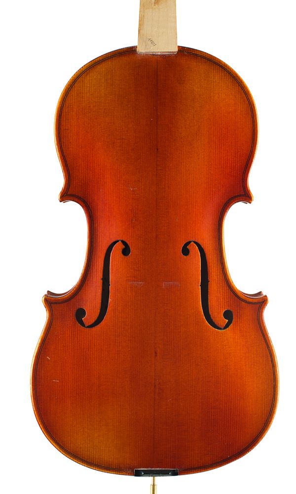 A violin, labelled R. Paesold