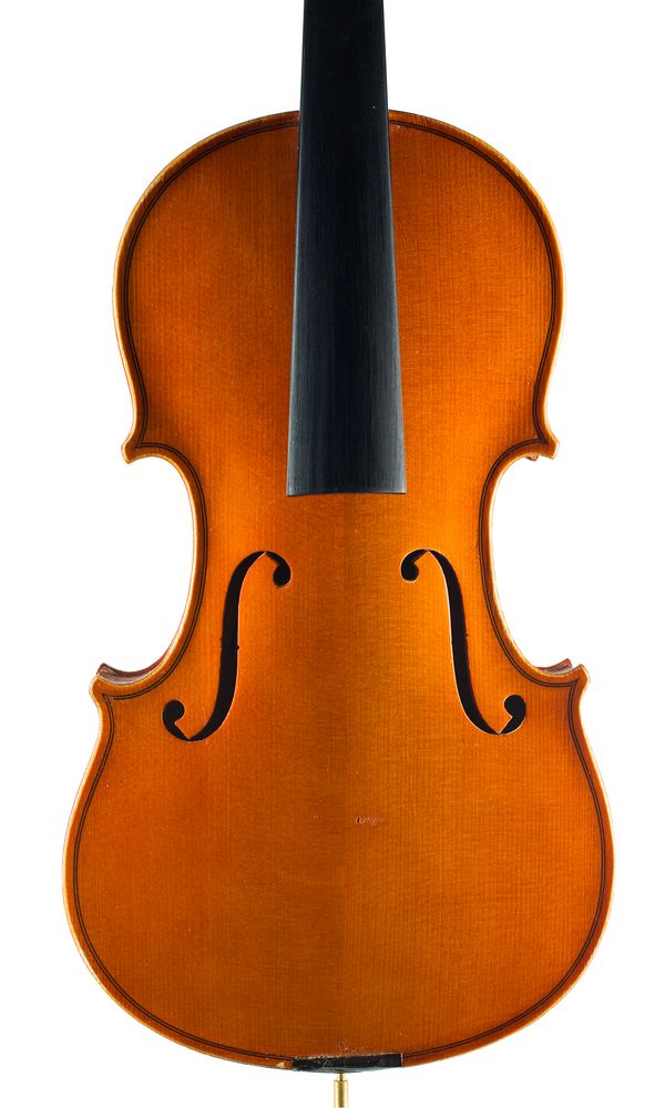 A violin, labelled copy of Antonius Stradivarius