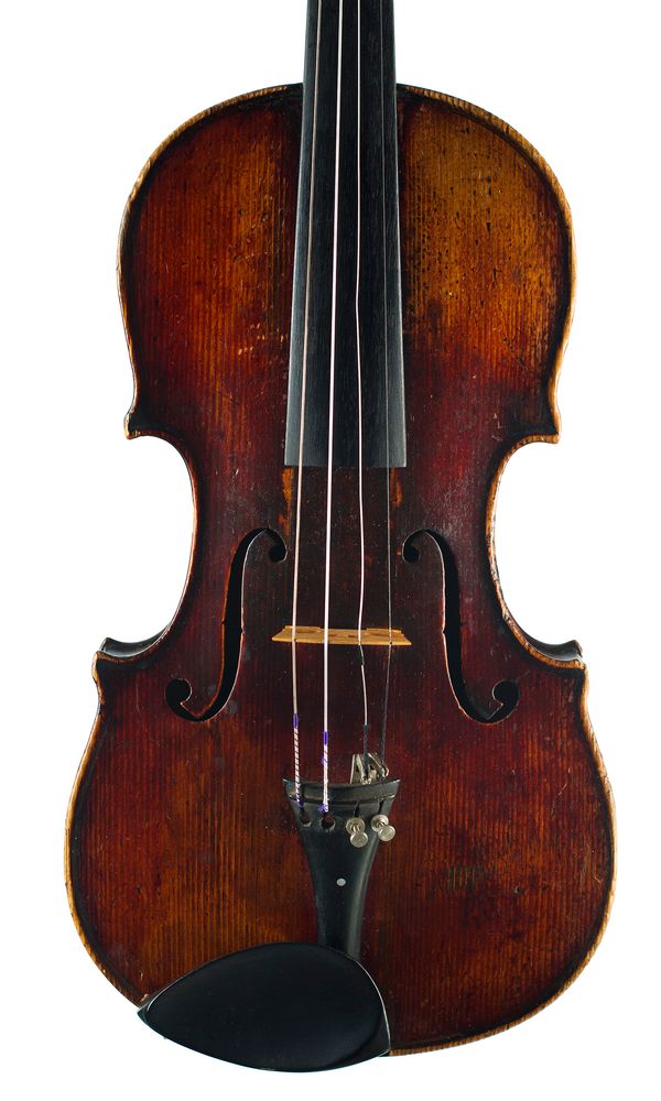 A violin, labelled Neuner & Hornsteiner 1893