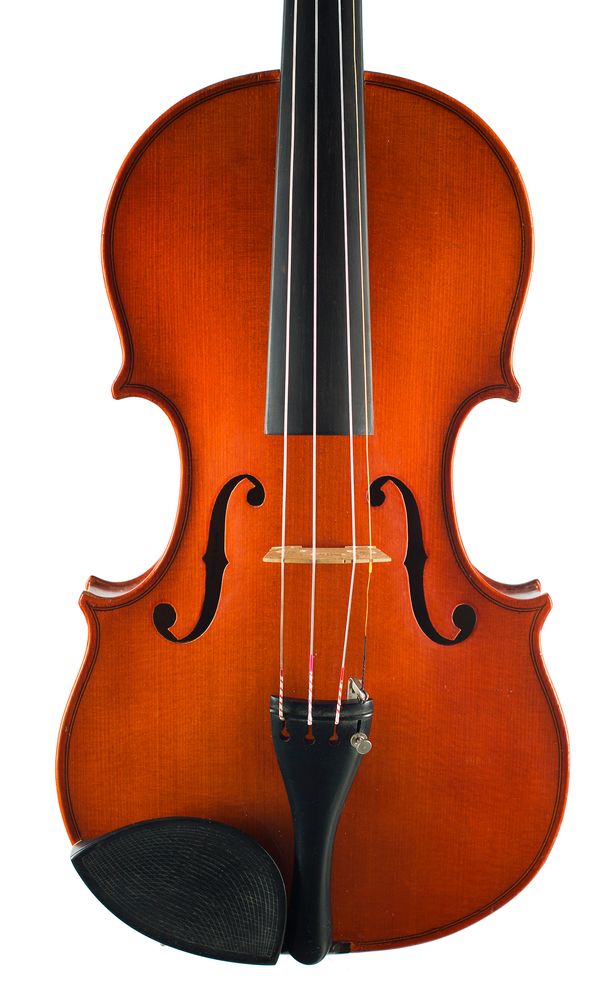 A violin, labelled Copy of  Nicola Amati