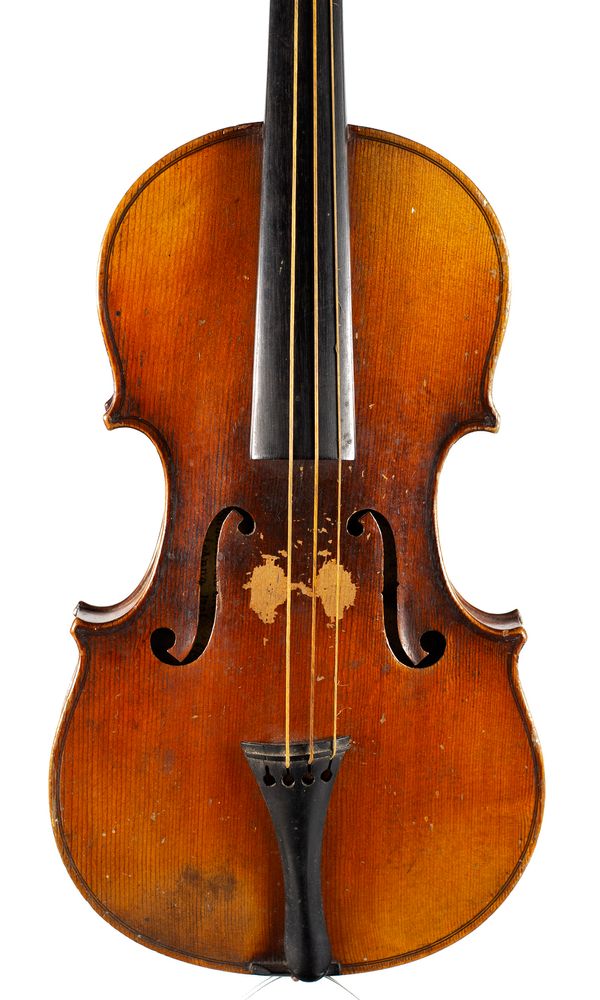 A half-sized violin, Workshop of Jerome Thibouville-Lamy, Mirecourt