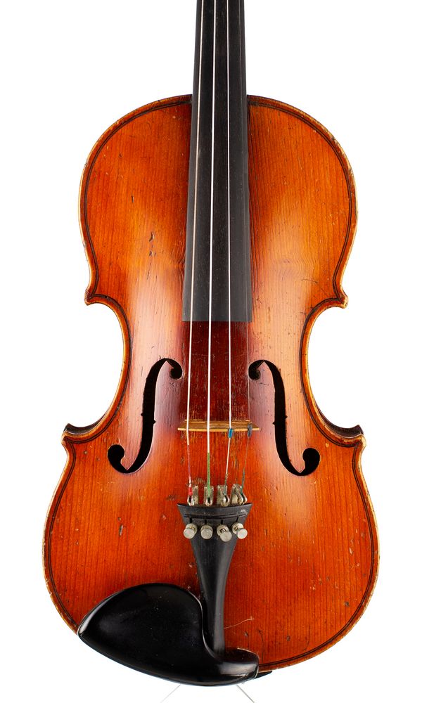 A three-quarter sized violin, labelled J. T. L.