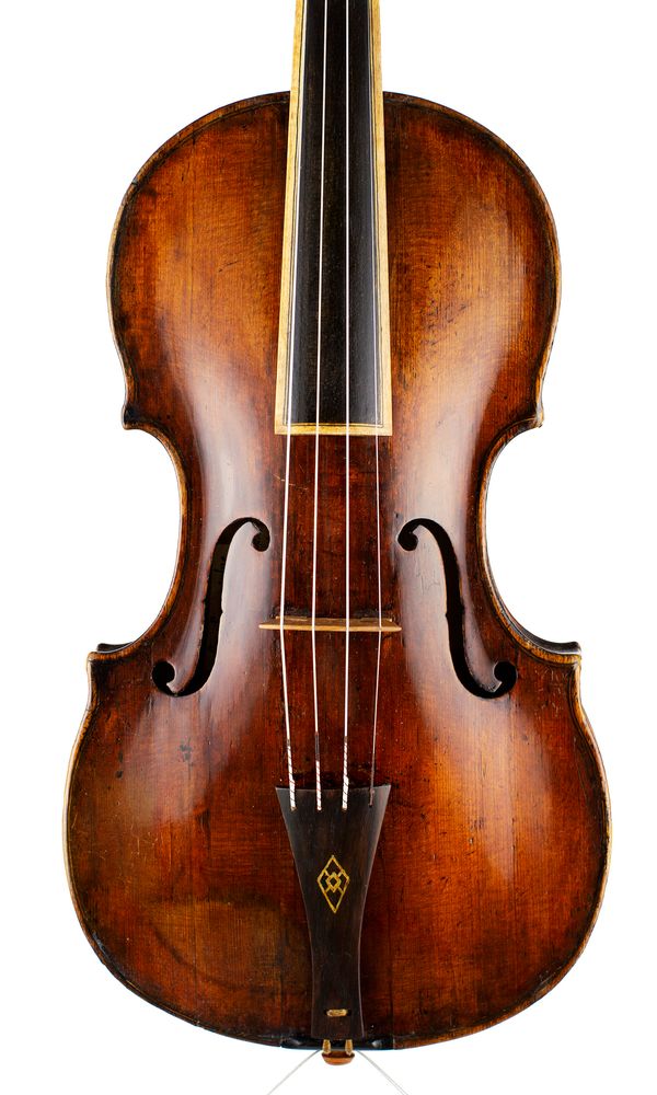 A baroque violin, labelled Joannes Francifcus Celoniatus Antique item, over 100 years old