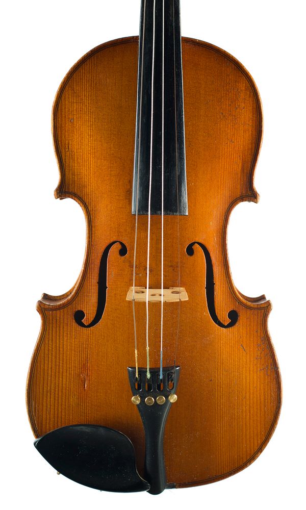 A violin, labelled Antonius Stradivarius