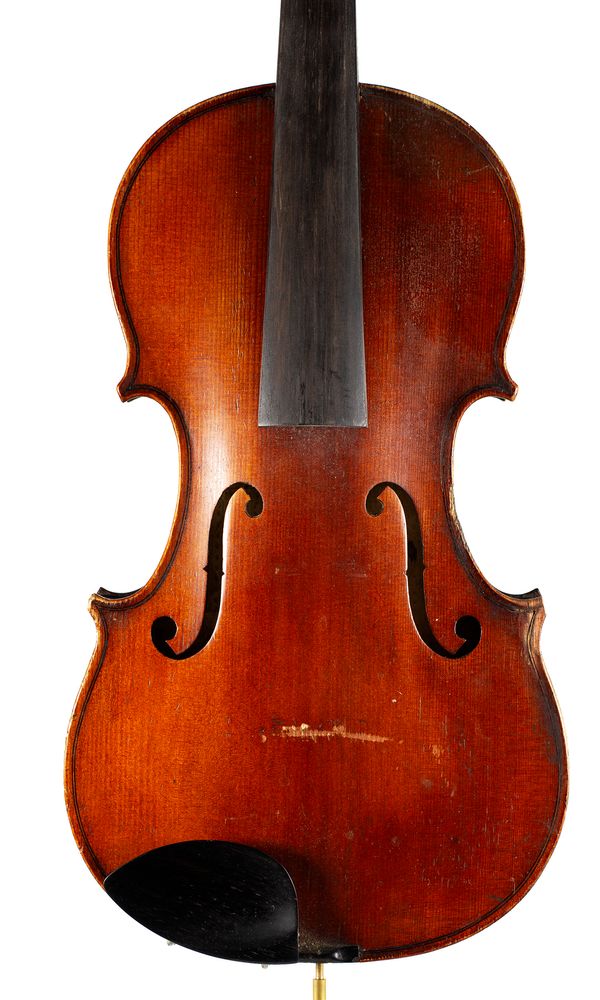 A violin, labelled Dulcis et Fortis