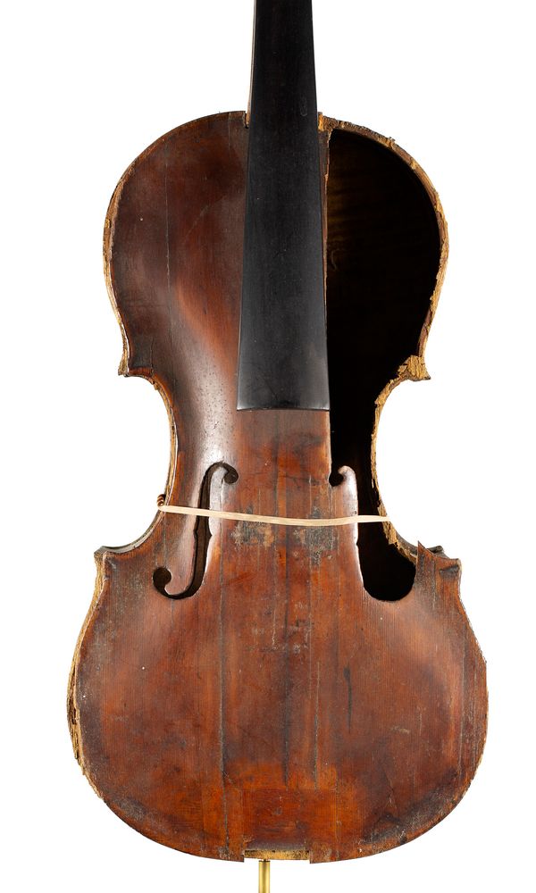 A violin, labelled Joseph Odoardi