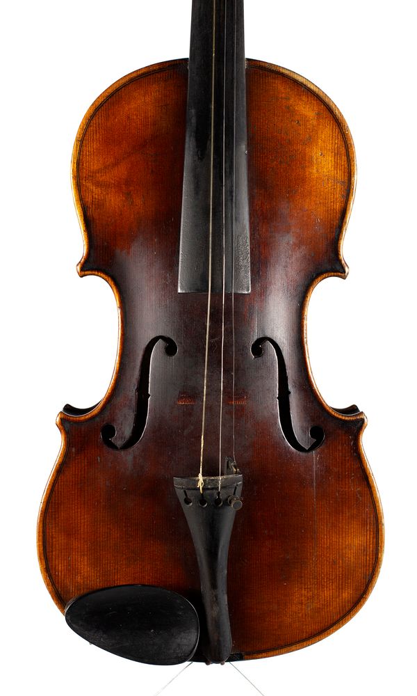 A violin, labelled Antonius Stradiuarius