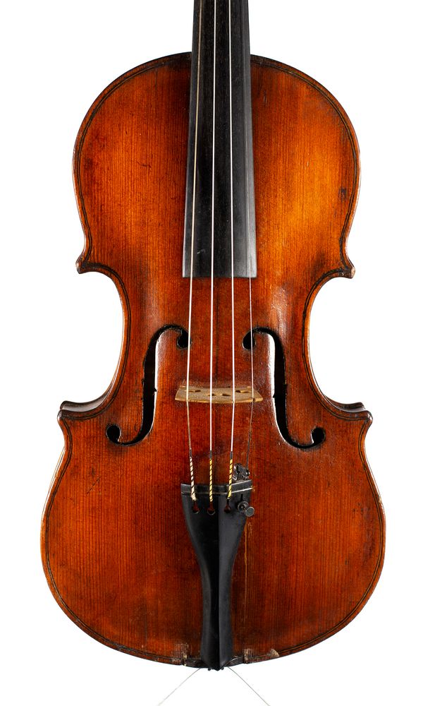 A violin, labelled ...Risson [?]