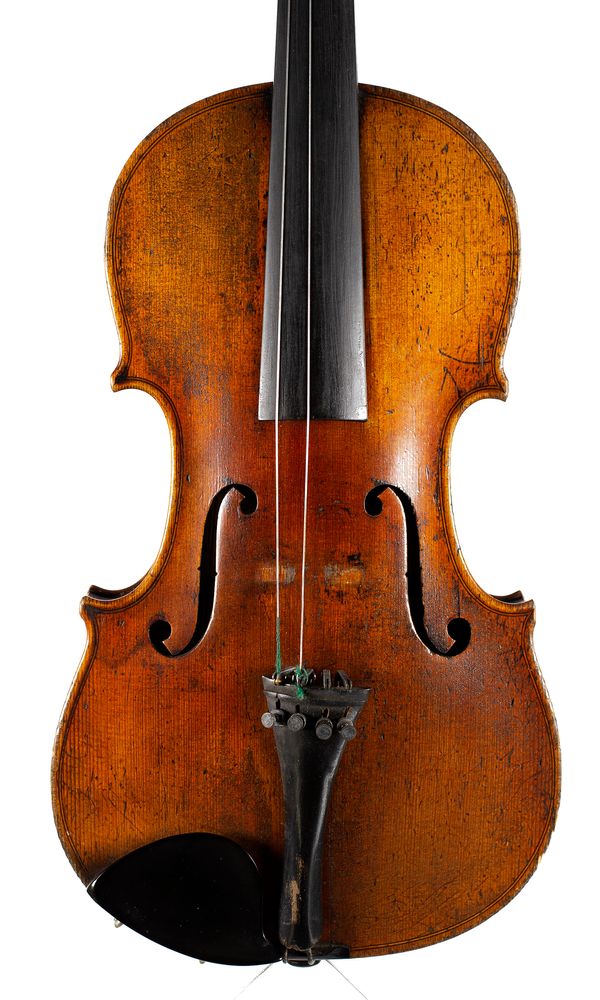 A violin, labelled Vuillaume a Paris