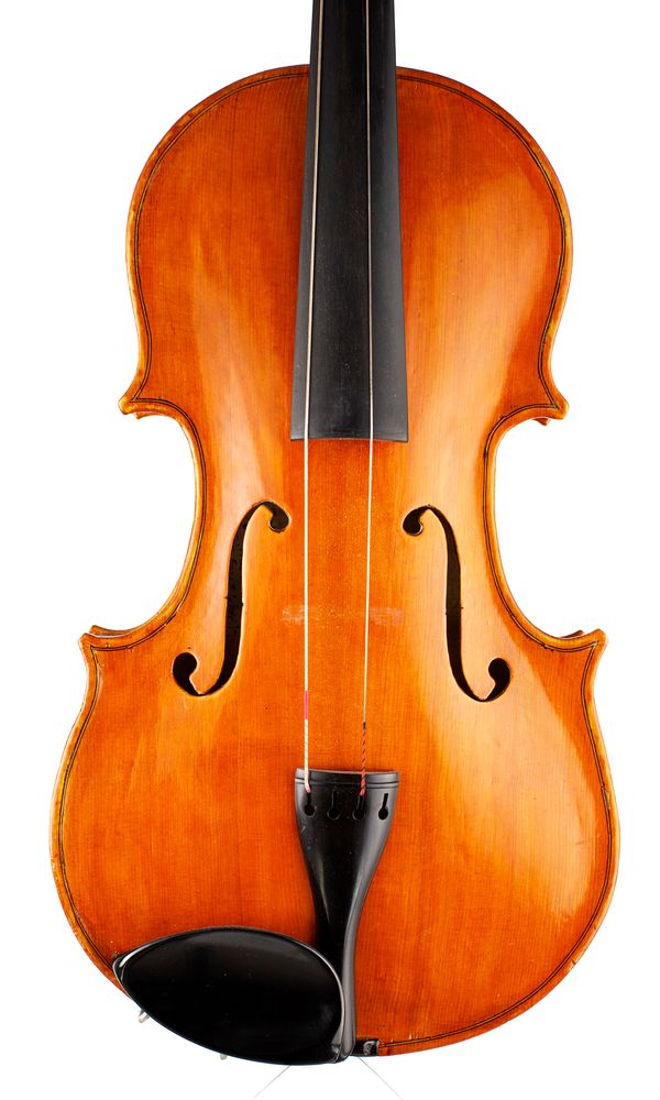 A viola, labelled Antonio Stradivari