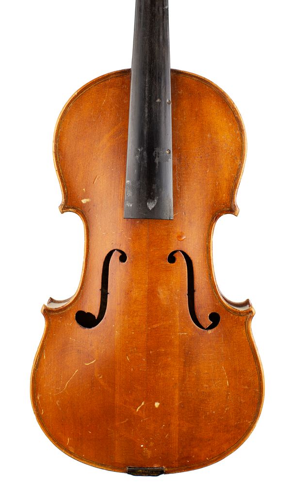 A violin, labelled Breton Brevete