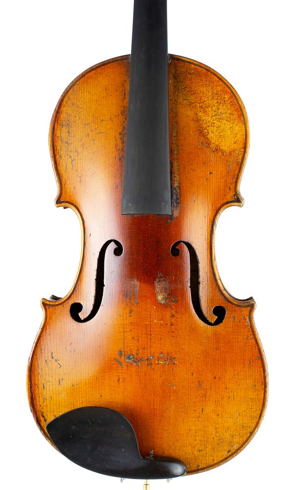 A violin, labelled Antonius Stradiuarius Cremonenfis