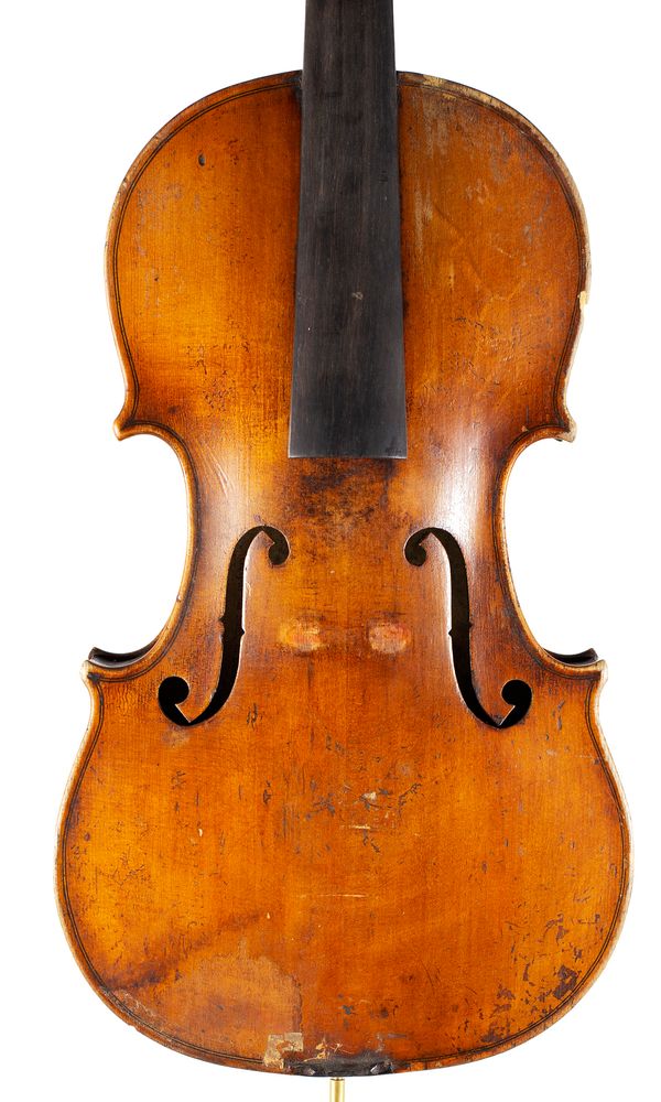 A violin, labelled Copie de Gaspar da Salo, in Brescia