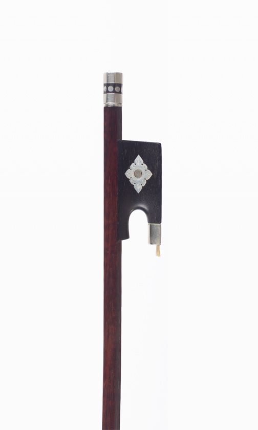 A nickel-mounted violin bow, Germany