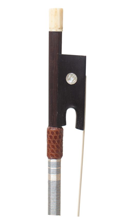 An ivory-mounted violin bow, Workshop of Etienne Pajeot