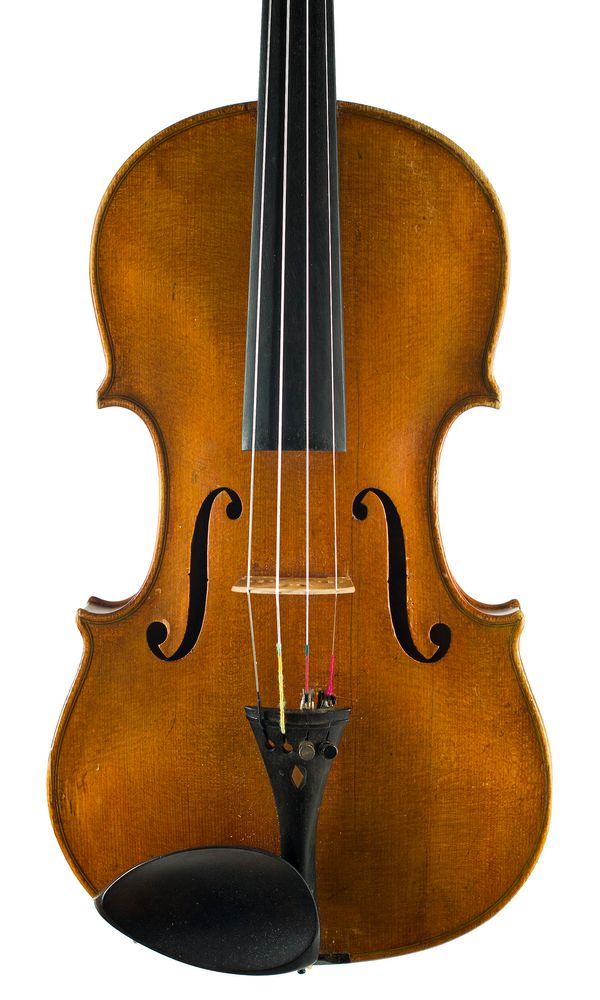 A violin, labelled Carlo Brvno