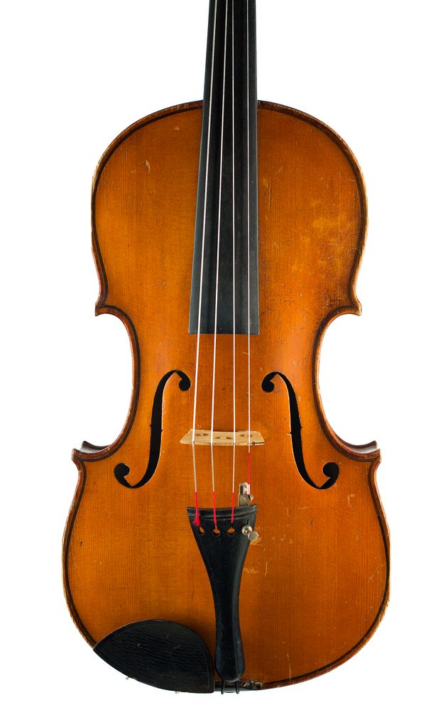 A violin, labelled Josef Vávra