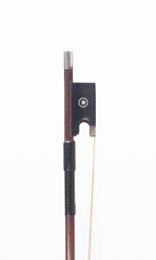 A silver-mounted violin bow by L. Bausch, Germany