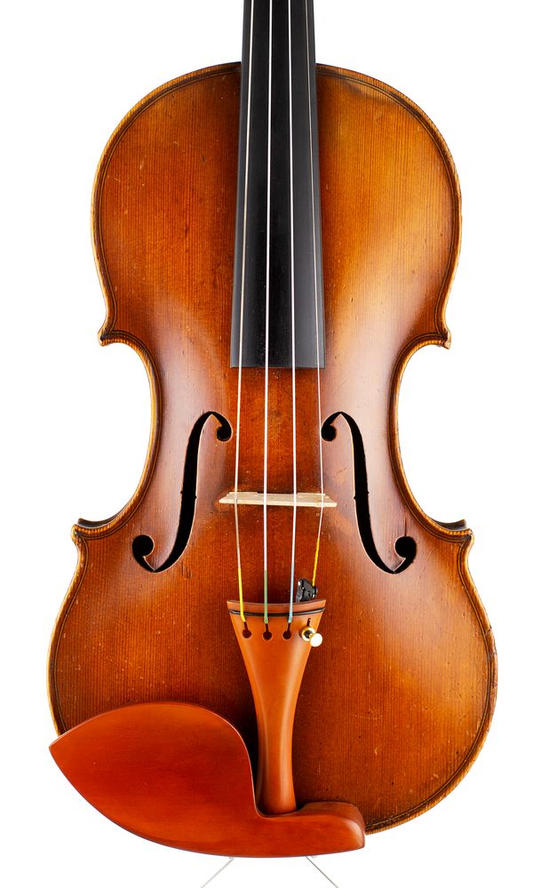 A violin by James William Briggs, Glasgow, 1924