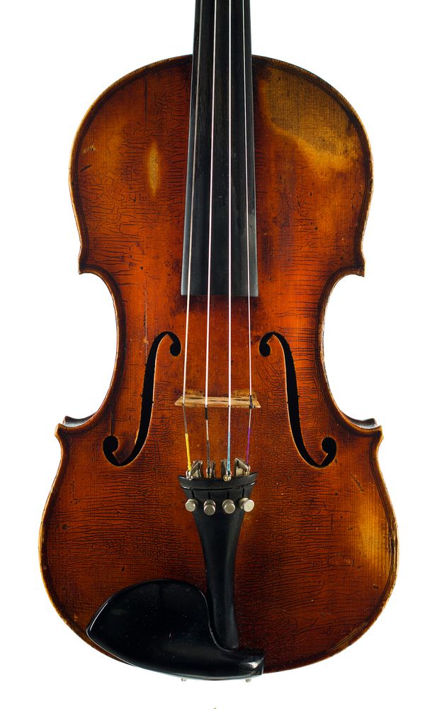 A violin labelled Ernst Glasel