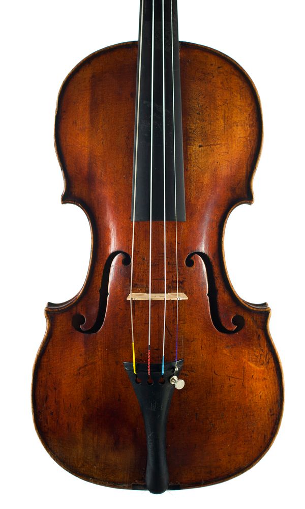 A violin stamped J.G.F
