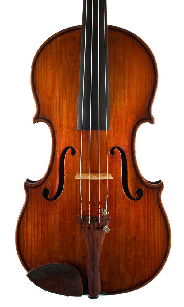 A violin labelled Luigi Azzola fece in Torino