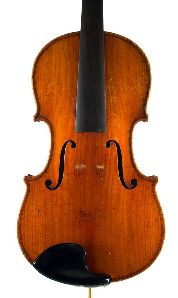 A three-quarter violin, unlabelled over 100 years old