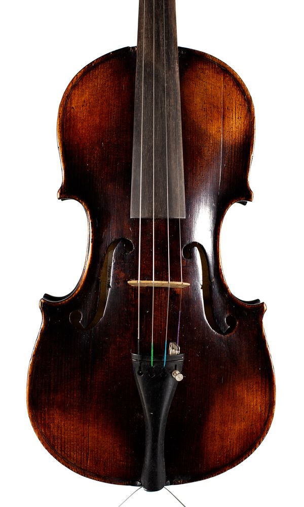A violin, labelled Vincenzo Jorio