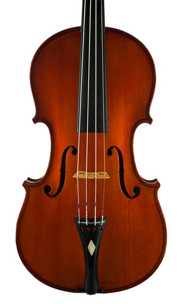 A violin, labelled Ch. J. B. Collin-Mezin