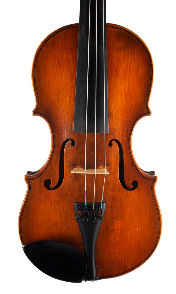 A viola, labelled Edward Elliot, Monkseaton
