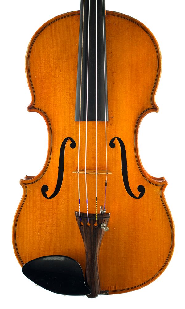 A violin, labelled Hamma & Co.