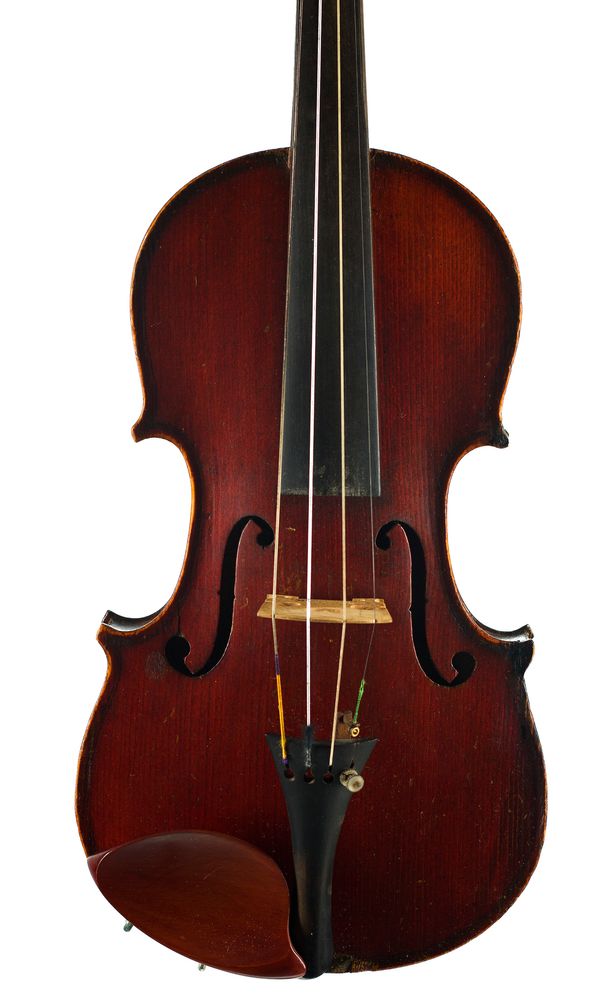 A half-sized violin, circa 1910