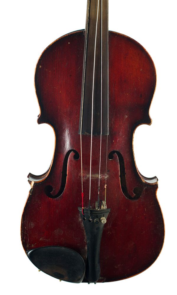 A three-quarter sized violin, labelled Le Maistre