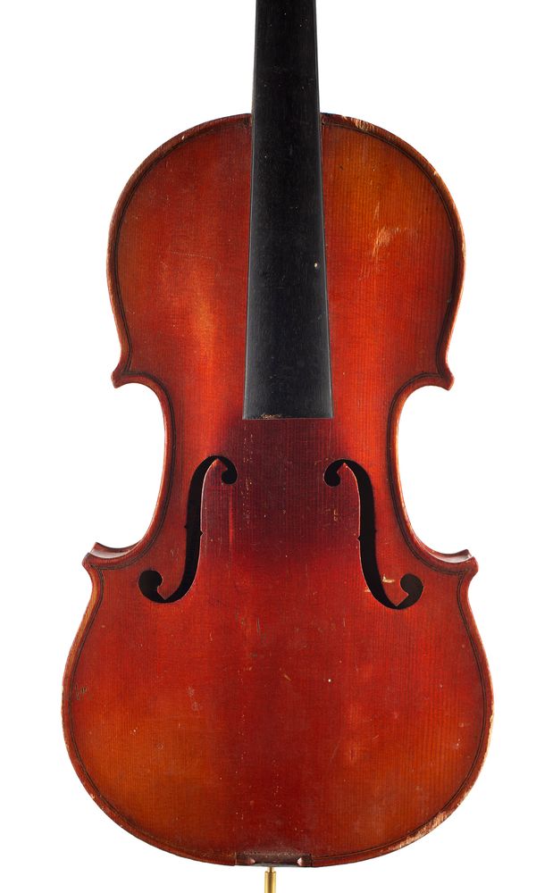 A violin, labelled Antonius Stradivarius