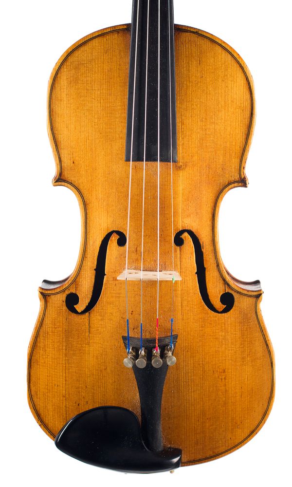 A violin, labelled Antonius Stradivarius