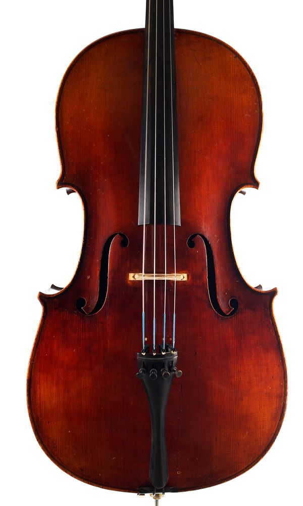 A cello, possibly Mirecourt, circa 1950