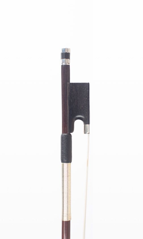 A silver-mounted violin bow by Charles Nicolas Bazin, Mirecourt, 1890