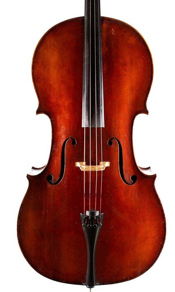 A cello by Leon Mougenot & Jaquet Gand, Mirecourt, 1908