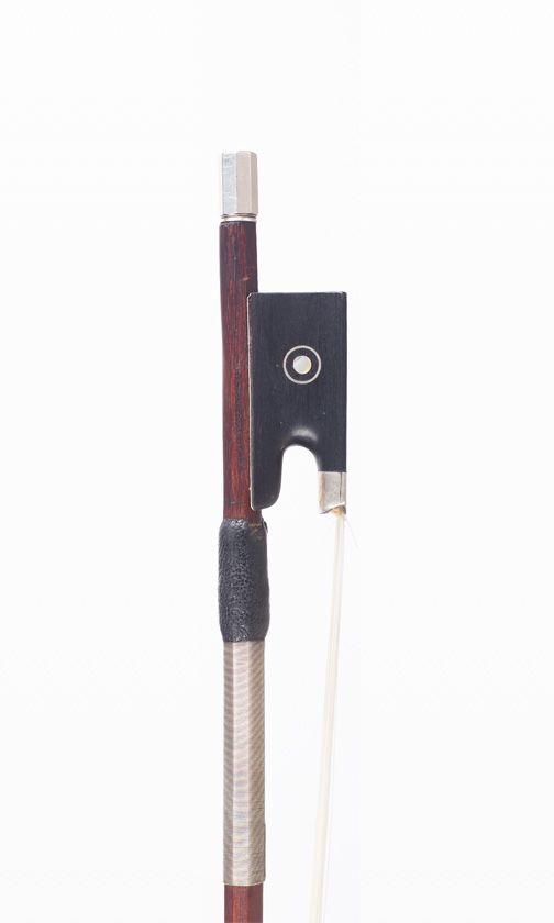 A silver-mounted violin bow by Claude Auguste Thomassin, Paris, circa 1920