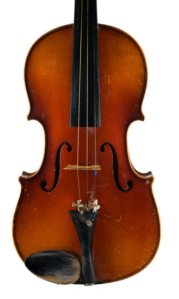 A violin, labelled The Metro Violin Class