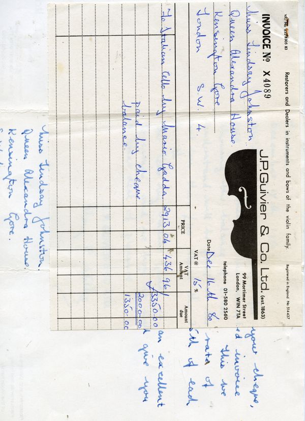 A cello by Mario Gadda, Mantua, 1974 - Photo 5