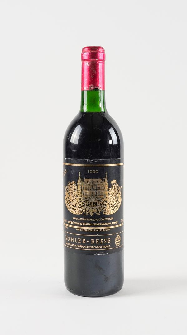 A BOTTLE OF CHATEAU PALMER MARGAUX MEDOC 1990