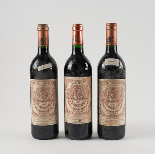 THREE BOTTLES OF CHATEAU PICHON-LONGUEVILLE AU BARON DE PICHON-LONGUEVILLE (3)