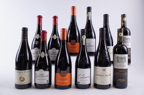 12 BOTTLES FRENCH RED WINE