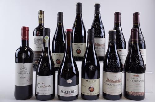 12 BOTTLES FRENCH RED WINE