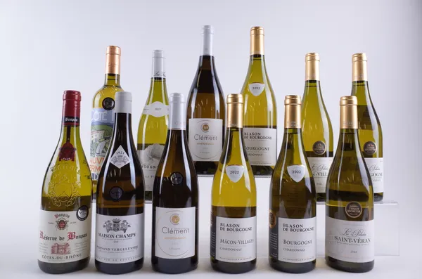 12 BOTTLES FRENCH WHITE WINE